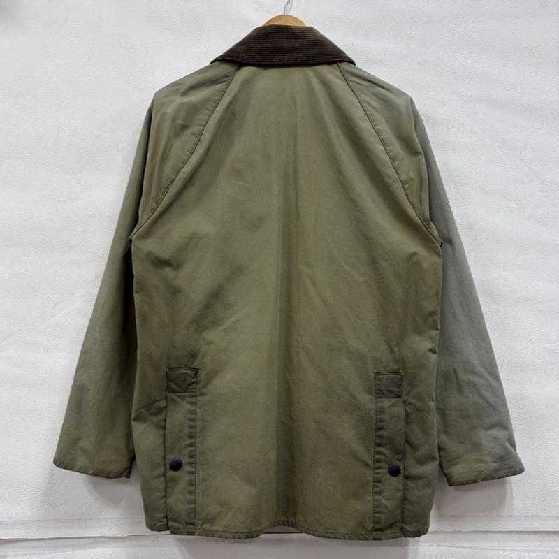バーブァー Barbour ジャケット、上着 ジャケット、ブレザー 00s オイルドジャケット コーデュロイカラー ジップアップ ヴィンテージ フェード 英国製 - ワンポイント X ロゴ、文字 X 刺繍 カーキ / カーキ / khaki X オリーブグリーン / オリーブグリーン / X 茶 / ブラウン / brown メンズ USED 古着 中古 50168932