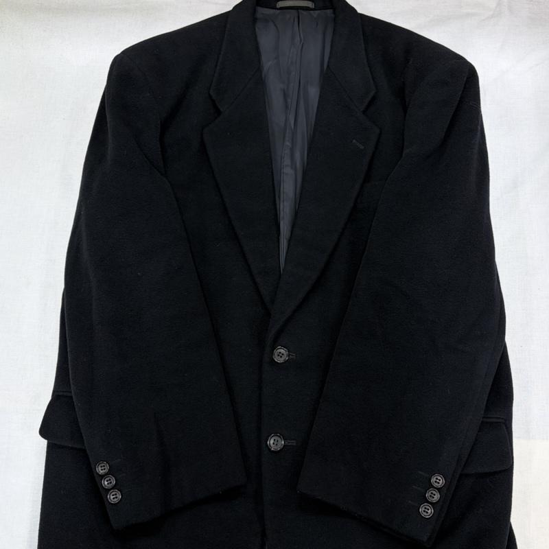 コムデギャルソンオム COMME des GARCONS HOMME ジャケット、上着 ジャケット、ブレザー ヴィンテージ 2B ウール テーラードジャケット コート M 無地 黒 / ブラック / black メンズ USED 古着 中古 50168935