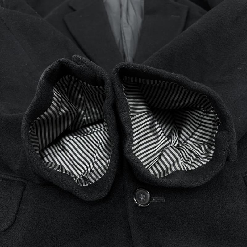 コムデギャルソンオム COMME des GARCONS HOMME ジャケット、上着 ジャケット、ブレザー ヴィンテージ 2B ウール テーラードジャケット コート M 無地 黒 / ブラック / black メンズ USED 古着 中古 50168935