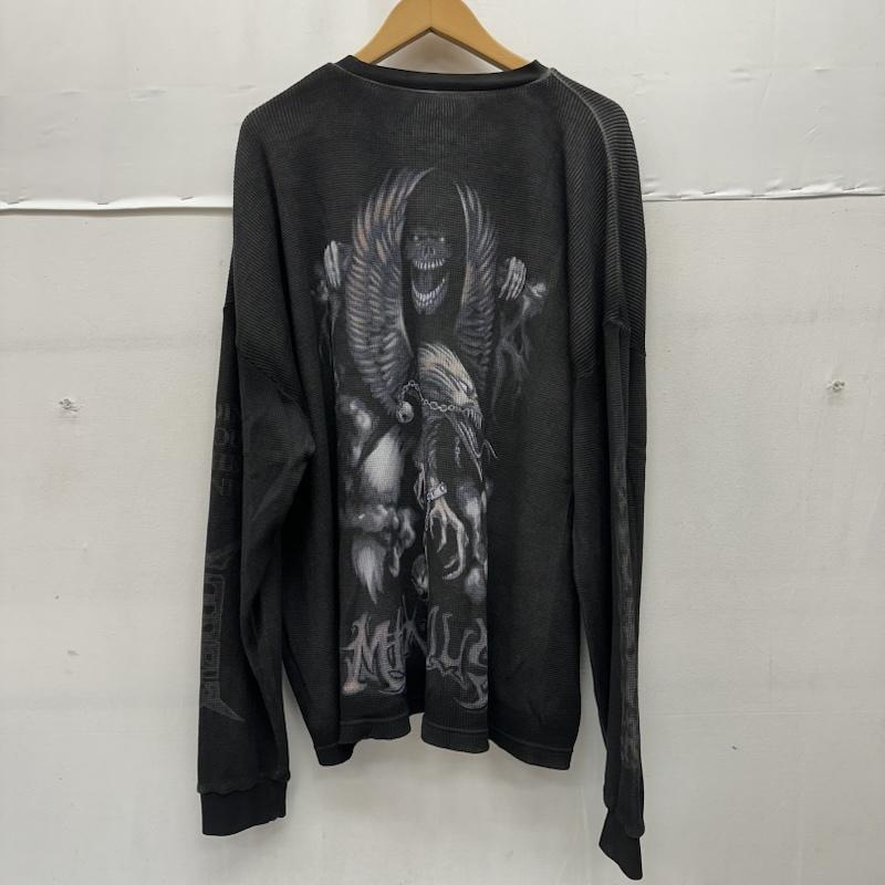 古着 USED Tシャツ 長袖 Travis Scott トラヴィススコット ドラゴン プリント サーマル カットソー ロンT XL 黒 / ブラック / black メンズ USED 古着 中古 50168937