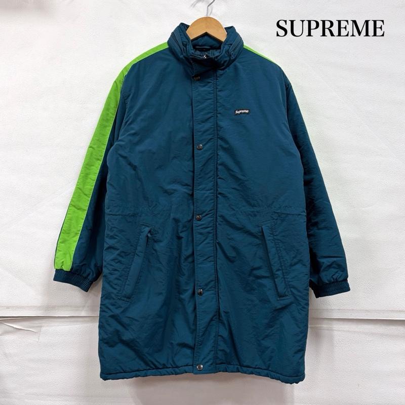 シュプリーム Supreme ジャケット、上着 ジャンパー、ブルゾン 17AW Stadium Parka ナイロン ジップアップ コート ブルゾン ジャケット コート ロゴ 刺繍 ロング S ロゴ、文字 X 刺繍 緑 / グリーン / green X 黄緑 / イエローグリーン / X 黒 / ブラック / black X 白 / ホワイト / white メンズ USED 古着 中古 50168940