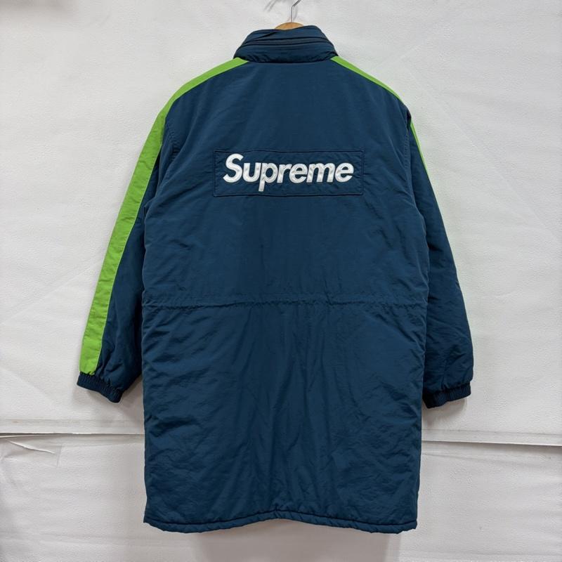 シュプリーム Supreme ジャケット、上着 ジャンパー、ブルゾン 17AW Stadium Parka ナイロン ジップアップ コート ブルゾン ジャケット コート ロゴ 刺繍 ロング S ロゴ、文字 X 刺繍 緑 / グリーン / green X 黄緑 / イエローグリーン / X 黒 / ブラック / black X 白 / ホワイト / white メンズ USED 古着 中古 50168940