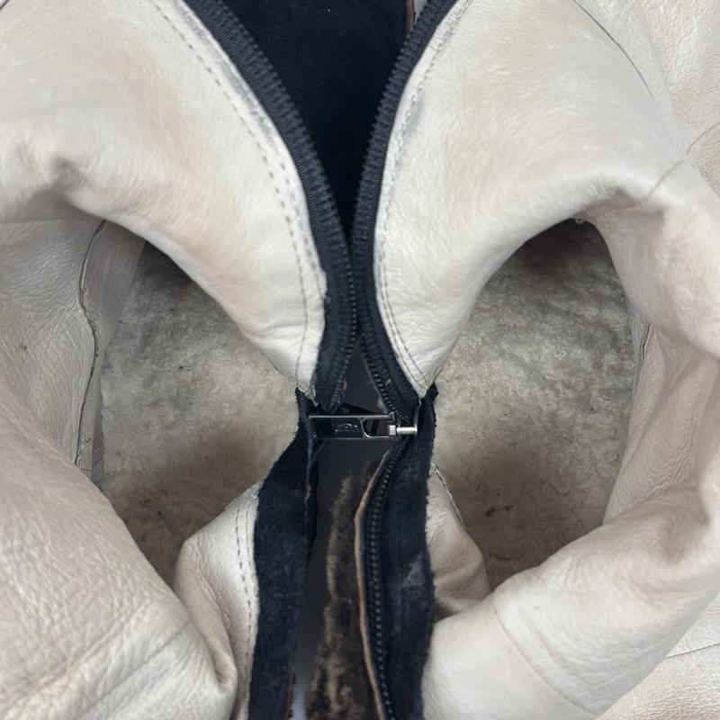 アグ UGG ブーツ ロングブーツ スエードレザー ムートン コンビ サイドジップ ロング ブーツ 23.0cm レディース USED 古着 中古 50168942