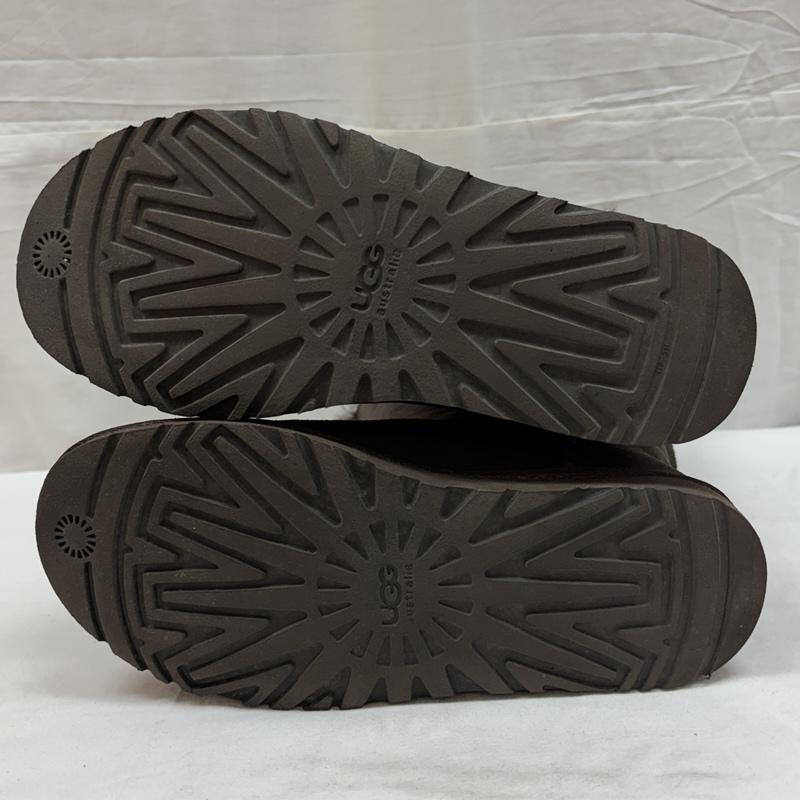 アグ UGG ブーツ ロングブーツ S/N1873 スエードレザー ボア ムートン ロング ブーツ サイドボタン 23.0cm レディース USED 古着 中古 50168943