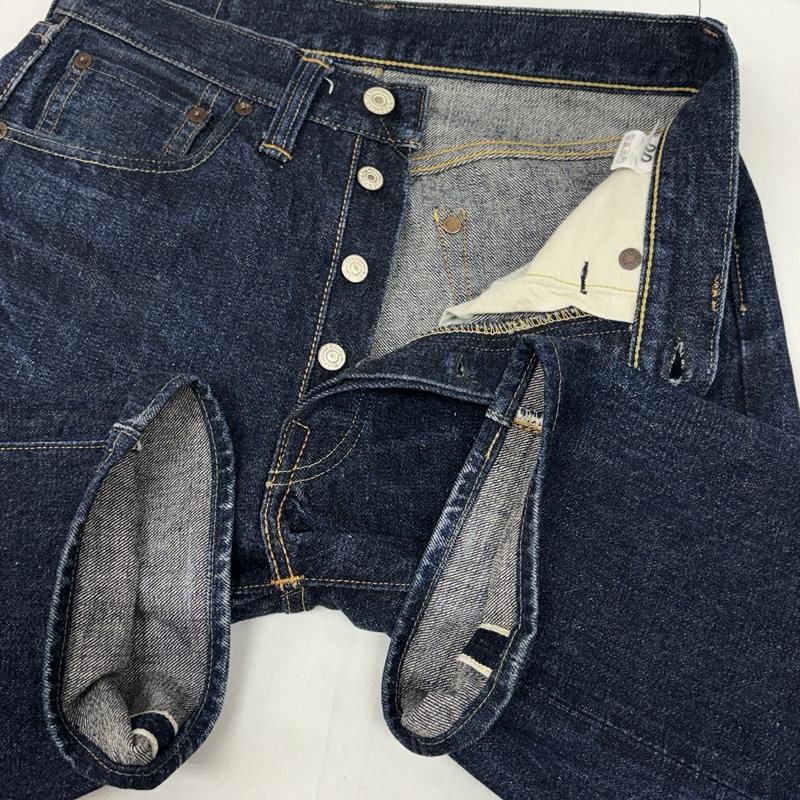 ウエアハウス WAREHOUSE パンツ デニム、ジーンズ 1000XX1000 デニム パンツ 革パッチ 隠しリベット Vステッチ 耳付き セルビッジ 29インチ メンズ USED 古着 中古 50168945