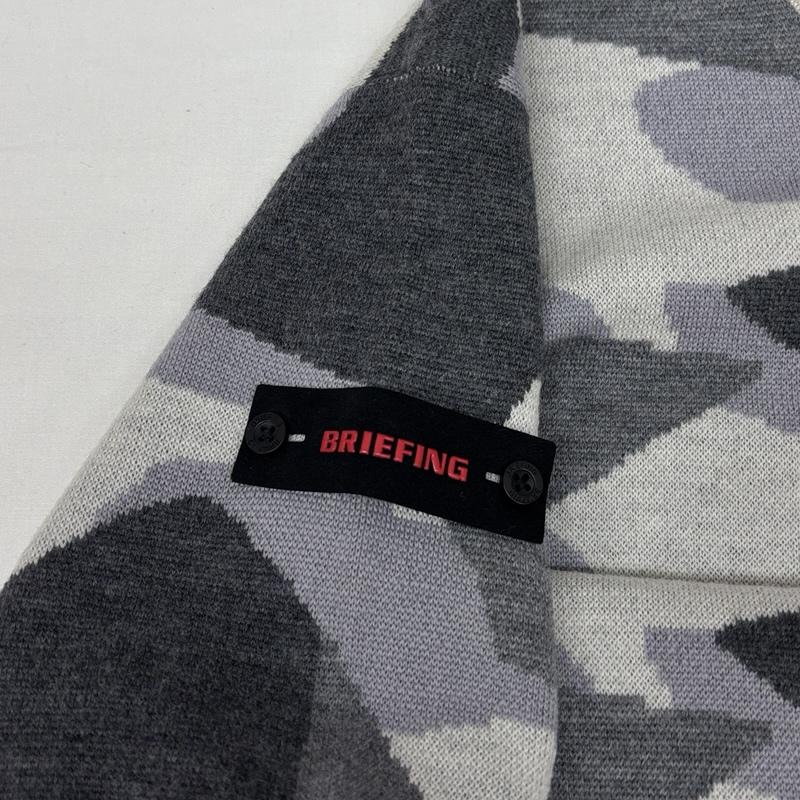 ブリーフィング BRIEFING ニット、セーター 長袖 BRG223M41 カモジャガード クルーネック ニット セーター ゴルフウェア L カモフラージュ柄・迷彩 メンズ USED 古着 中古 50168949