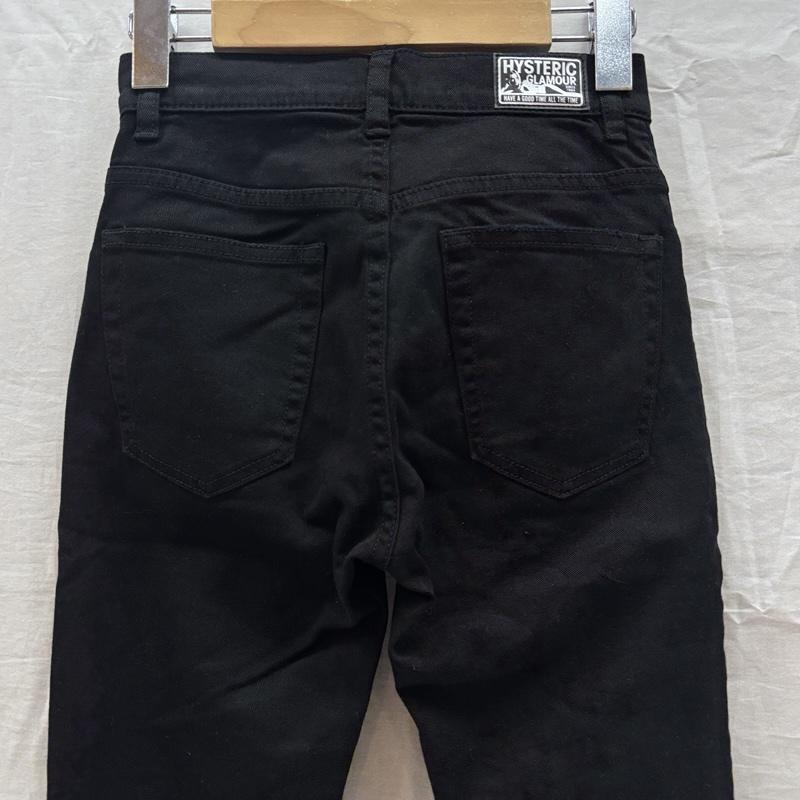 ヒステリックグラマー HYSTERIC GLAMOUR ボトムス ボトムス 01182AP12 スタッズ ダメージ加工 スキニー ブラック デニム パンツ - 黒 / ブラック / black レディース USED 古着 中古 50168951