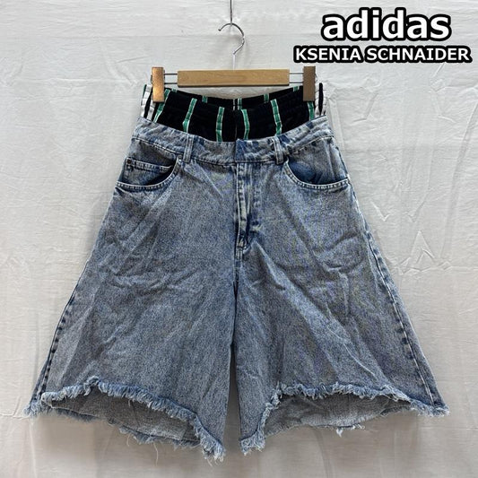 アディダス adidas パンツ ショートパンツ KSENIA SCHNAIDER トラックパンツ デニム ボクサー ショーツ IU2470 28インチ レディース USED 古着 中古 50168954