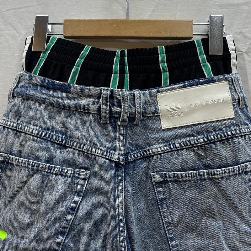 アディダス adidas パンツ ショートパンツ KSENIA SCHNAIDER トラックパンツ デニム ボクサー ショーツ IU2470 28インチ レディース USED 古着 中古 50168954