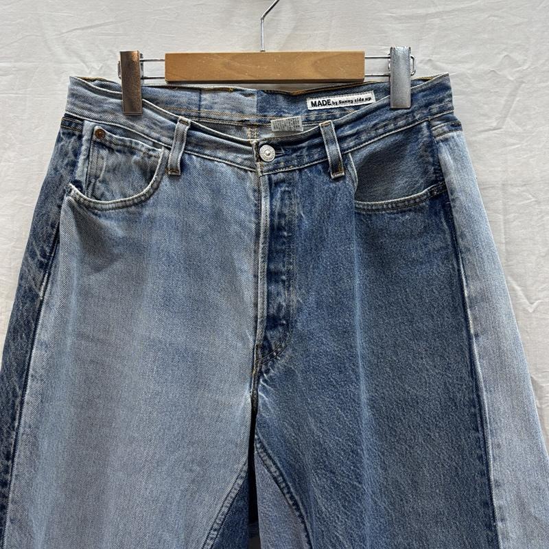 サニーサイドアップ MADE by sunny side up ボトムス ボトムス リメイク デニム ワイド パンツ - メンズ USED 古着 中古 50168955