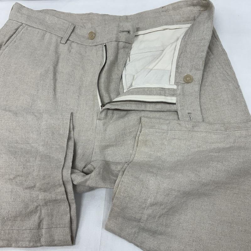 古着 USED ボトムス ボトムス BLUE WATER ブルーウォーター ヘリンボーン リネン トラウザー パンツ L メンズ USED 古着 中古 50168957