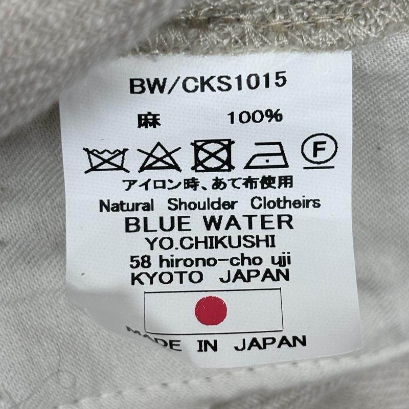 古着 USED ボトムス ボトムス BLUE WATER ブルーウォーター ヘリンボーン リネン トラウザー パンツ L メンズ USED 古着 中古 50168957