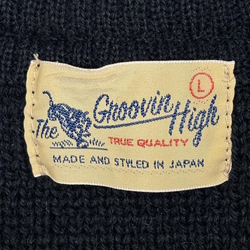 古着 USED ニット、セーター 長袖 Groovin High グルービンハイ ハーフジップ TALON モックネック ニット セーター L メンズ USED 古着 中古 50168960
