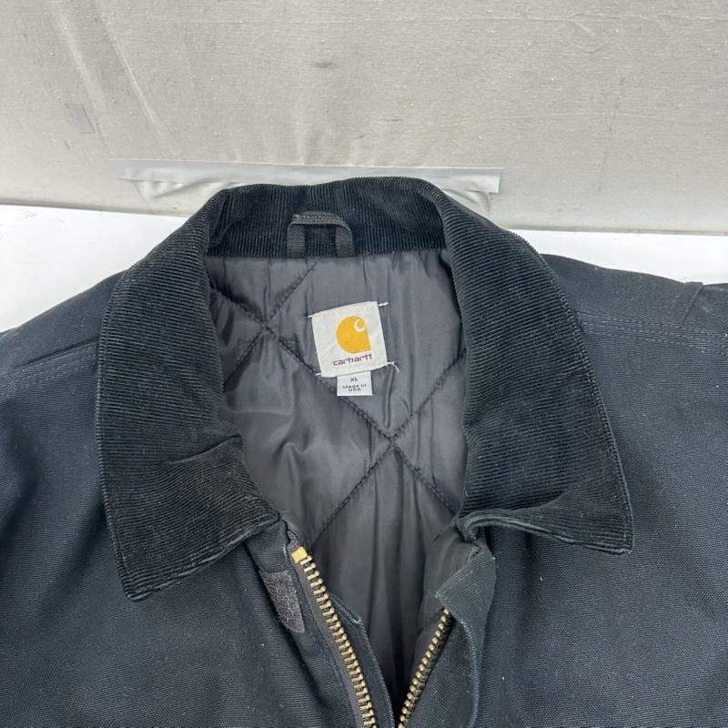 カーハート Carhartt ジャケット、上着 ジャンパー、ブルゾン USA製 トラディショナル コート ダック ジャケット C003 XL 黒 / ブラック / black メンズ USED 古着 中古 50168965