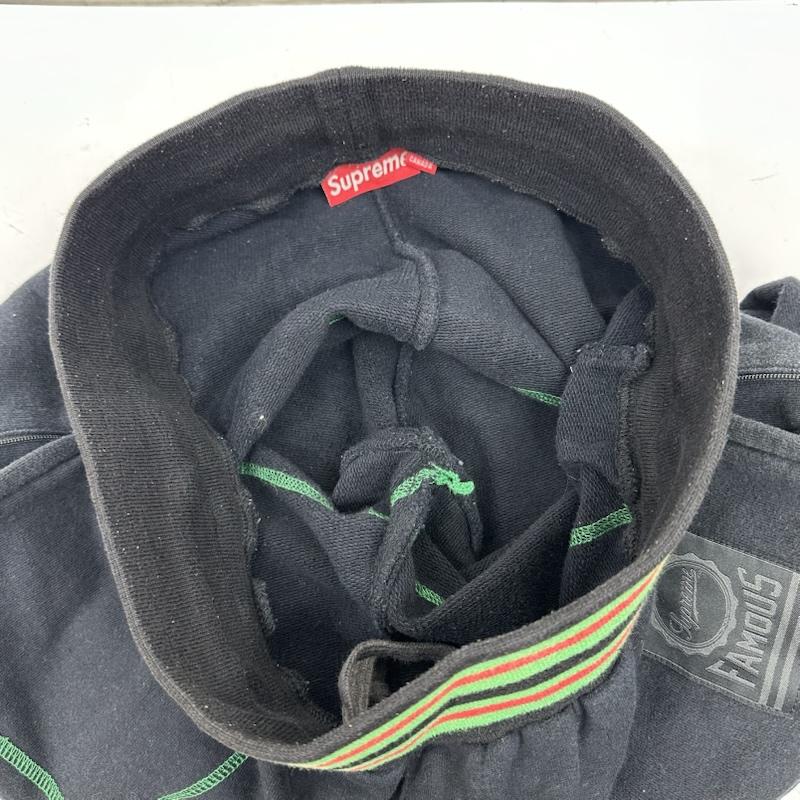 シュプリーム Supreme パンツ ショートパンツ WORLD FAMOUS ステッチワーク スウェット ショーツ ハーフ パンツ M 黒 / ブラック / black メンズ USED 古着 中古 50168968