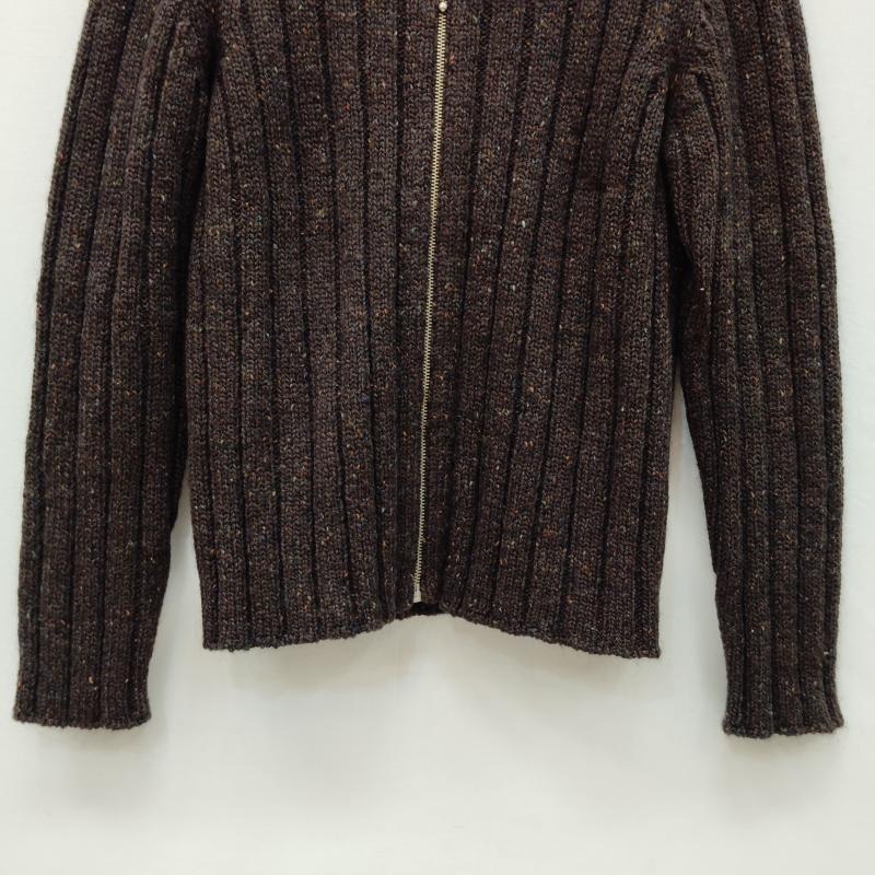 ロメオジリ ROMEO GIGLI ニット、セーター 長袖 カーディガン ジャケット フルジップ リブ ニット MADE IN ITALY イタリア製 - 茶 / ブラウン / brown メンズ USED 古着 中古 50168969