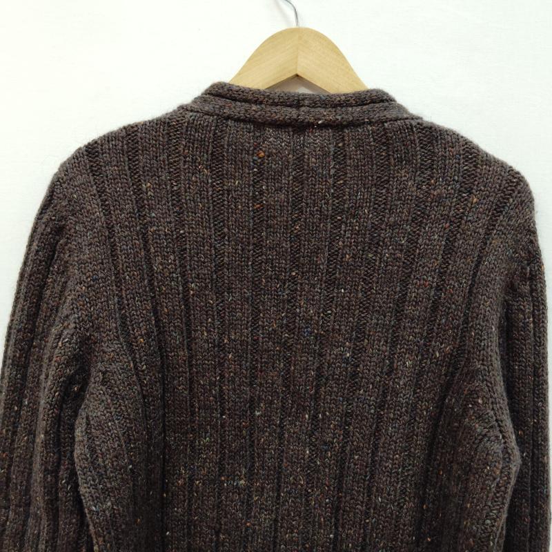 ロメオジリ ROMEO GIGLI ニット、セーター 長袖 カーディガン ジャケット フルジップ リブ ニット MADE IN ITALY イタリア製 - 茶 / ブラウン / brown メンズ USED 古着 中古 50168969