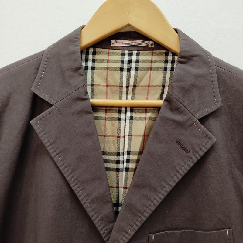 バーバリーブラックレーベル BURBERRY BLACK LABEL ジャケット、上着 ジャケット、ブレザー コットン テーラード ジャケット 裏地 ノバチェック柄 BME73 403 58 M 茶 / ブラウン / brown メンズ USED 古着 中古 50168973