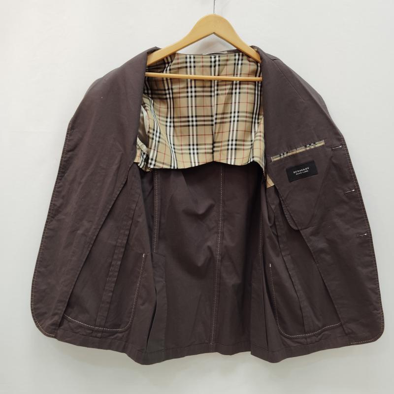 バーバリーブラックレーベル BURBERRY BLACK LABEL ジャケット、上着 ジャケット、ブレザー コットン テーラード ジャケット 裏地 ノバチェック柄 BME73 403 58 M 茶 / ブラウン / brown メンズ USED 古着 中古 50168973
