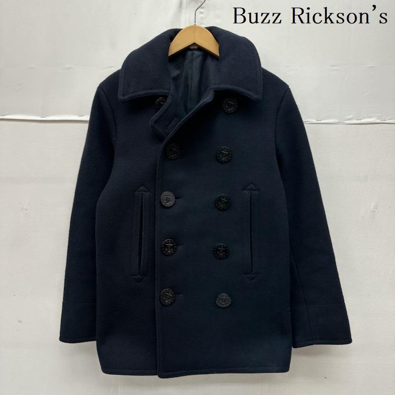 バズリクソンズ Buzz Rickson s コート ピーコート PEA-COAT NAVAL CLOTHING FACTORY ウール メルトン ピーコート BR11554 36 紺 / ネイビー / navy メンズ USED 古着 中古 50168978
