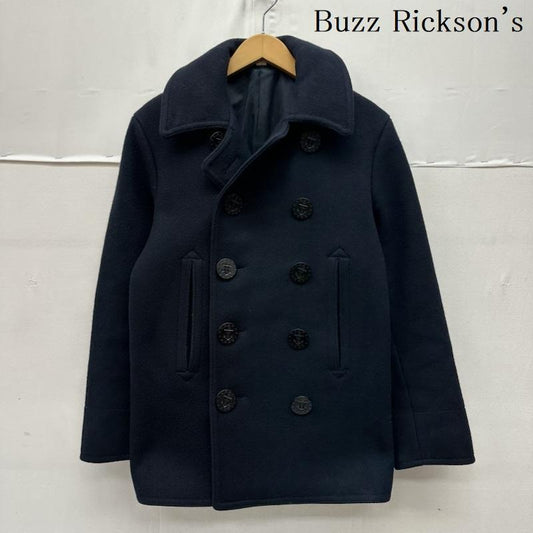 バズリクソンズ Buzz Rickson s コート ピーコート PEA-COAT NAVAL CLOTHING FACTORY ウール メルトン ピーコート BR11554 36 紺 / ネイビー / navy メンズ USED 古着 中古 50168978