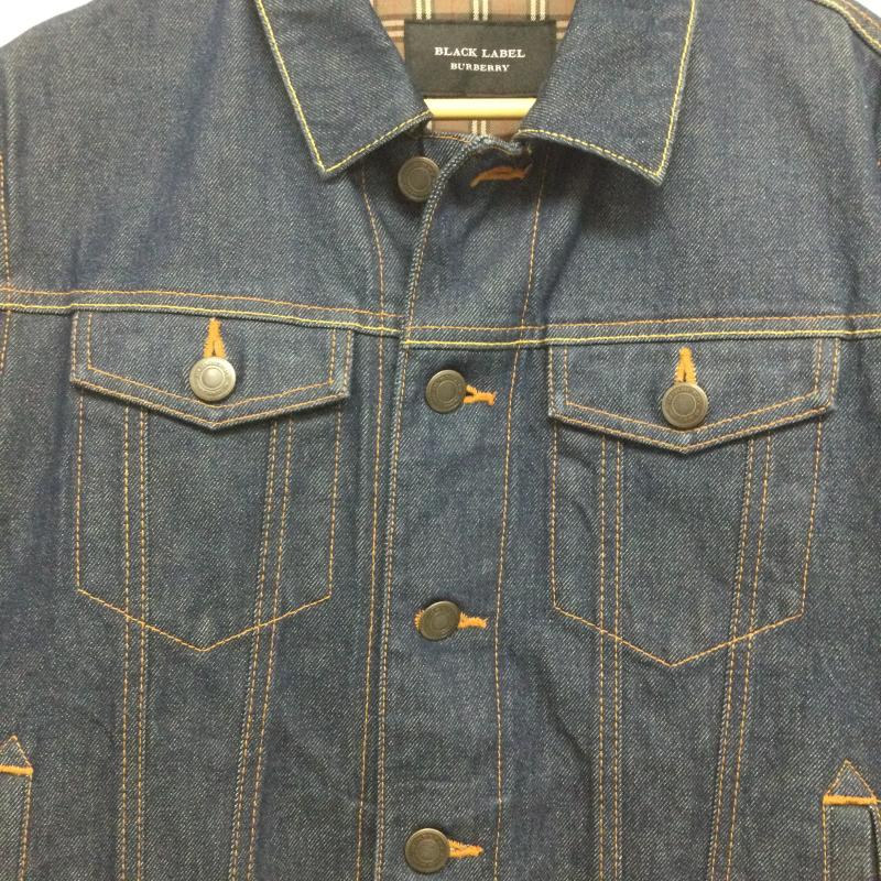 バーバリーブラックレーベル BURBERRY BLACK LABEL ジャケット、上着 ジャンパー、ブルゾン BURBERRY BLACK LABEL バーバリーブラックレーベル デニムジャケット D1F08-109-26 L 無地 インディゴ / インディゴ / Indigo メンズ USED 古着 中古 50168981