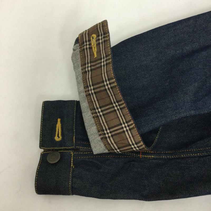 バーバリーブラックレーベル BURBERRY BLACK LABEL ジャケット、上着 ジャンパー、ブルゾン BURBERRY BLACK LABEL バーバリーブラックレーベル デニムジャケット D1F08-109-26 L 無地 インディゴ / インディゴ / Indigo メンズ USED 古着 中古 50168981