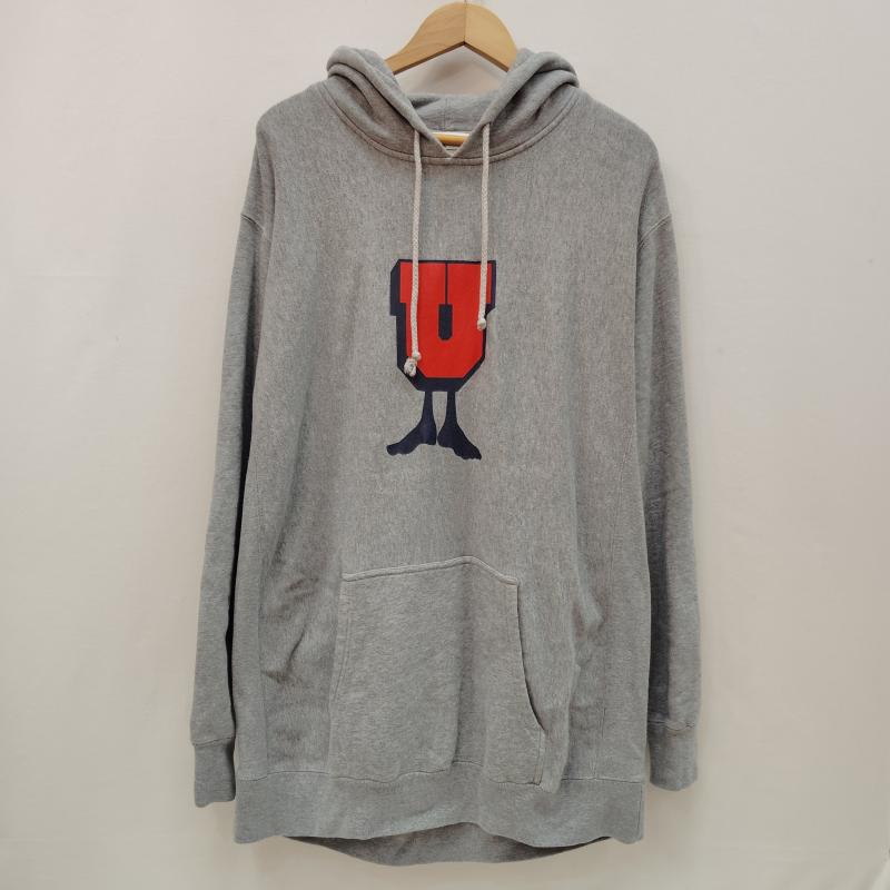 アンディフィーテッド UNDEFEATED パーカー 長袖 プルオーバー パーカー U ロゴ U-MAN グラフィック XL 灰 / グレー / gray メンズ USED 古着 中古 50168988