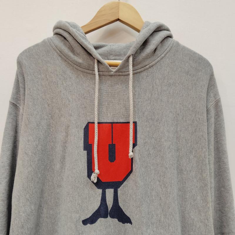 アンディフィーテッド UNDEFEATED パーカー 長袖 プルオーバー パーカー U ロゴ U-MAN グラフィック XL 灰 / グレー / gray メンズ USED 古着 中古 50168988