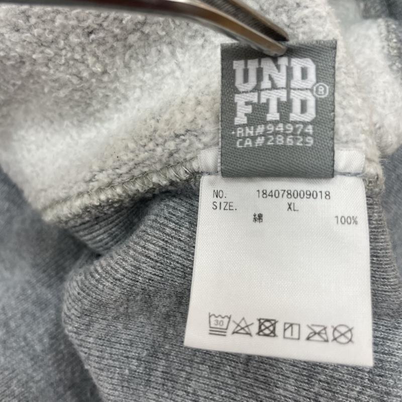 アンディフィーテッド UNDEFEATED パーカー 長袖 プルオーバー パーカー U ロゴ U-MAN グラフィック XL 灰 / グレー / gray メンズ USED 古着 中古 50168988