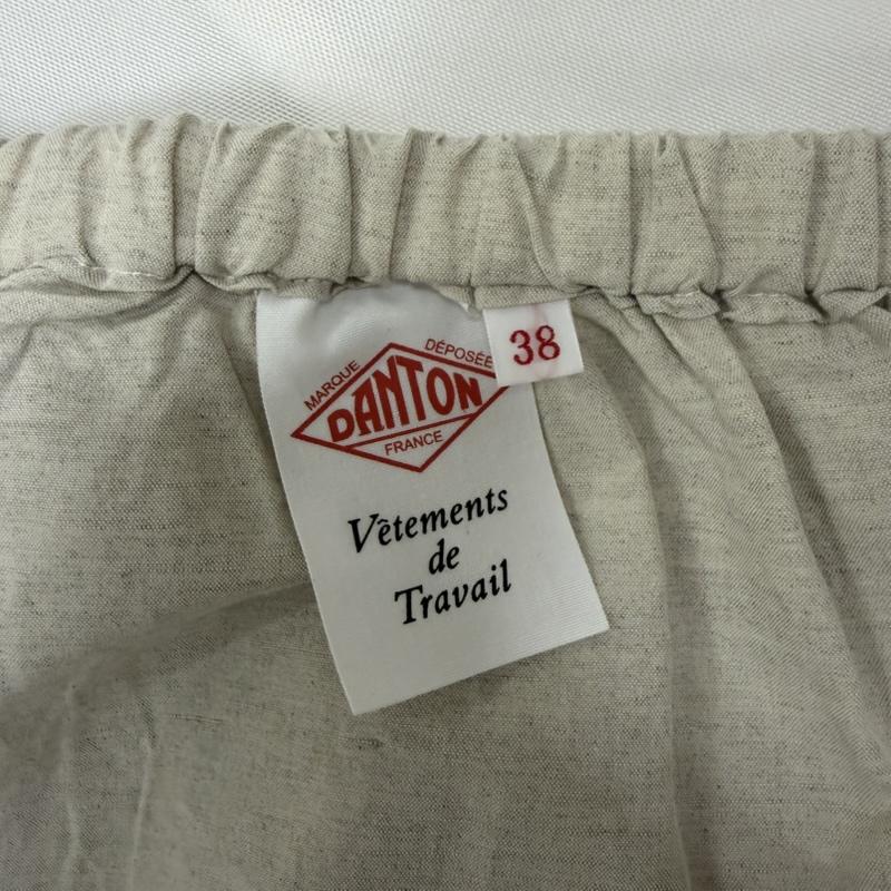 ダントン Danton パンツ ワークパンツ、ペインターパンツ コットンリネンウェザーイージーパンツ JD-2540-LHP White 38 - 無地 アイボリー / アイボリー / レディース USED 古着 中古 50168989