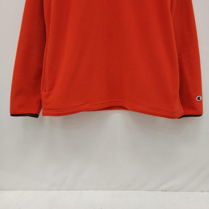チャンピオン Champion ジャケット、上着 ジャンパー、ブルゾン UNDEFEATED コラボ ポーラテック スナップ ジャケット フリース プルオーバー パイピング L 橙 / オレンジ / orange X 茶 / ブラウン / brown メンズ USED 古着 中古 50168990