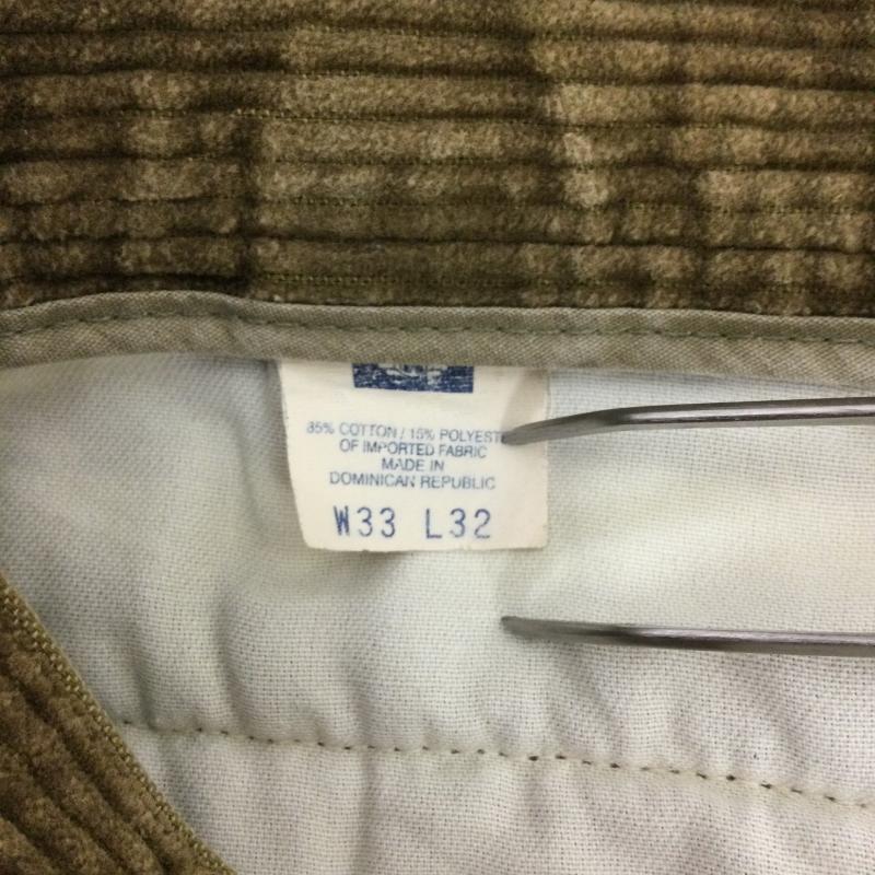 ドッカーズ DOCKERS パンツ チノパン DOCKERS 2タック 太畝コーデュロイパンツ 33インチ 無地 茶 / ブラウン / brown メンズ USED 古着 中古 50168991