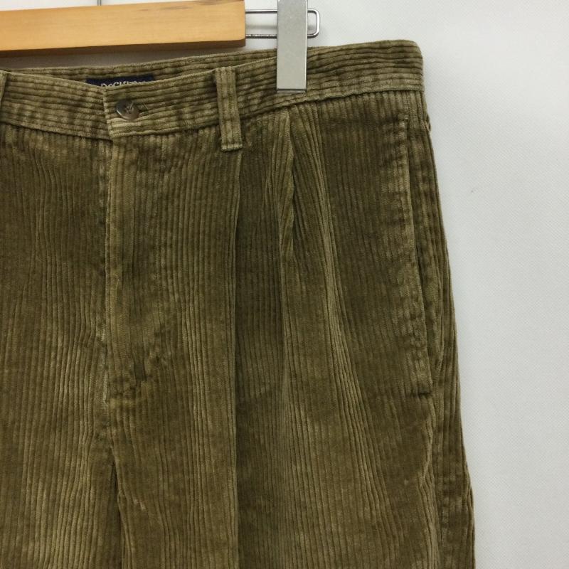 ドッカーズ DOCKERS パンツ チノパン DOCKERS 2タック 太畝コーデュロイパンツ 33インチ 無地 茶 / ブラウン / brown メンズ USED 古着 中古 50168991