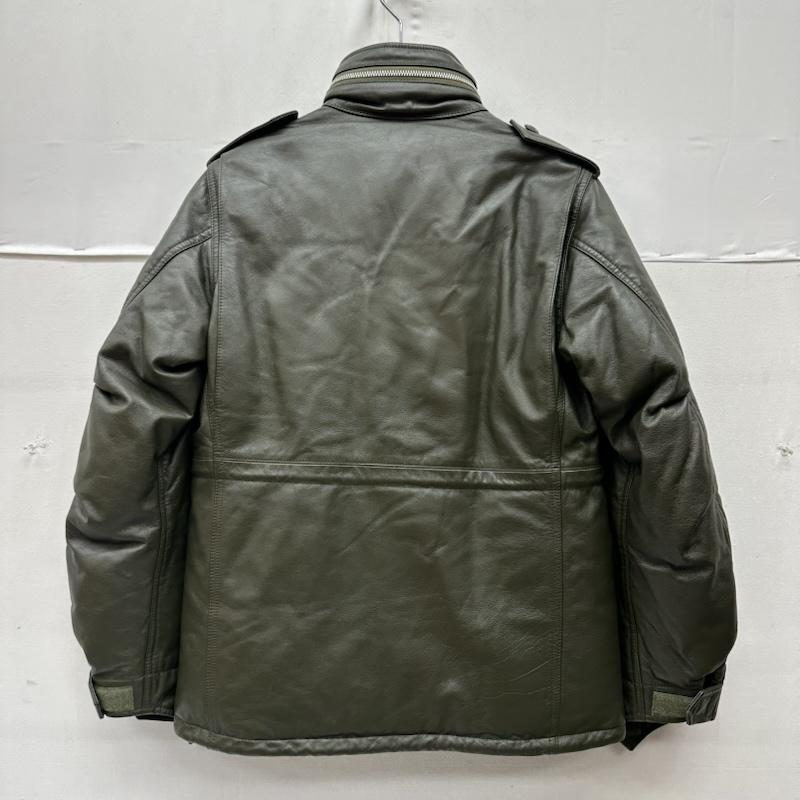 アベイシングエイプ A BATHING APE ジャケット、上着 ダウンジャケット M65 レザー ダウン ジャケット XS カーキオリーブ / カーキオリーブ / メンズ USED 古着 中古 50168992