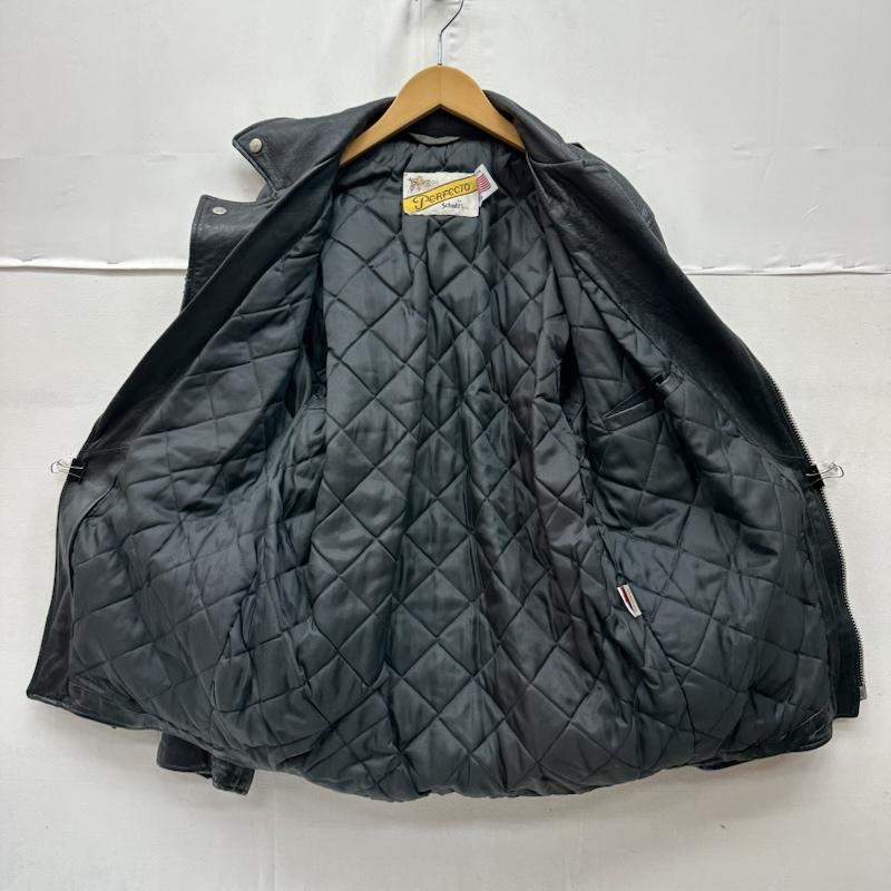 ショット schott ジャケット、上着 ライダース USA製 ダブル ライダース ロング レザ－ ジャケット 36 黒 / ブラック / black メンズ USED 古着 中古 50168994