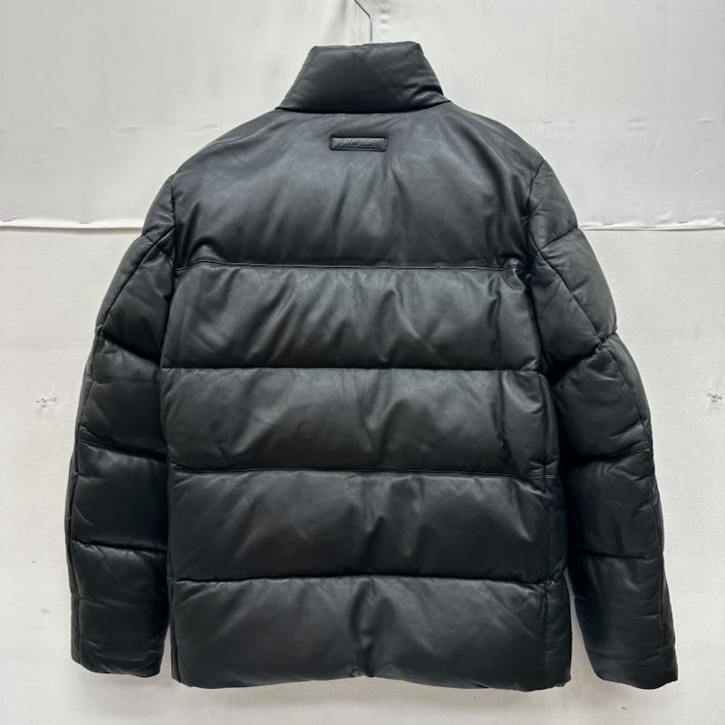 アヴィレックス AVIREX ジャケット、上着 ダウンジャケット ラム レザー ダウン ジャケット 6141050 M 黒 / ブラック / black メンズ USED 古着 中古 50168999