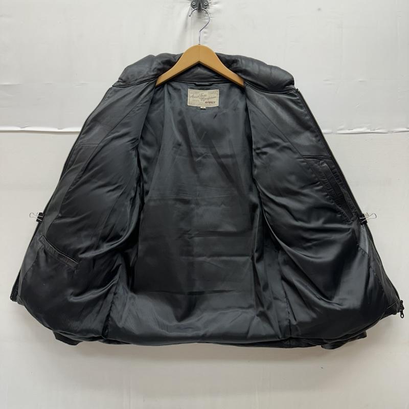 アヴィレックス AVIREX ジャケット、上着 ダウンジャケット ラム レザー ダウン ジャケット 6141050 M 黒 / ブラック / black メンズ USED 古着 中古 50168999