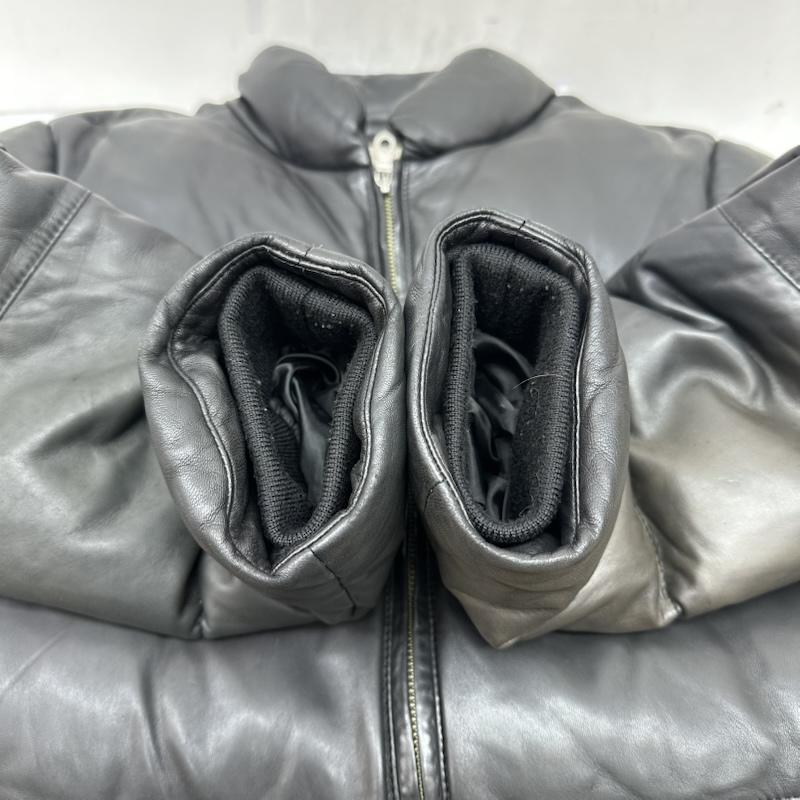 アヴィレックス AVIREX ジャケット、上着 ダウンジャケット ラム レザー ダウン ジャケット 6141050 M 黒 / ブラック / black メンズ USED 古着 中古 50168999