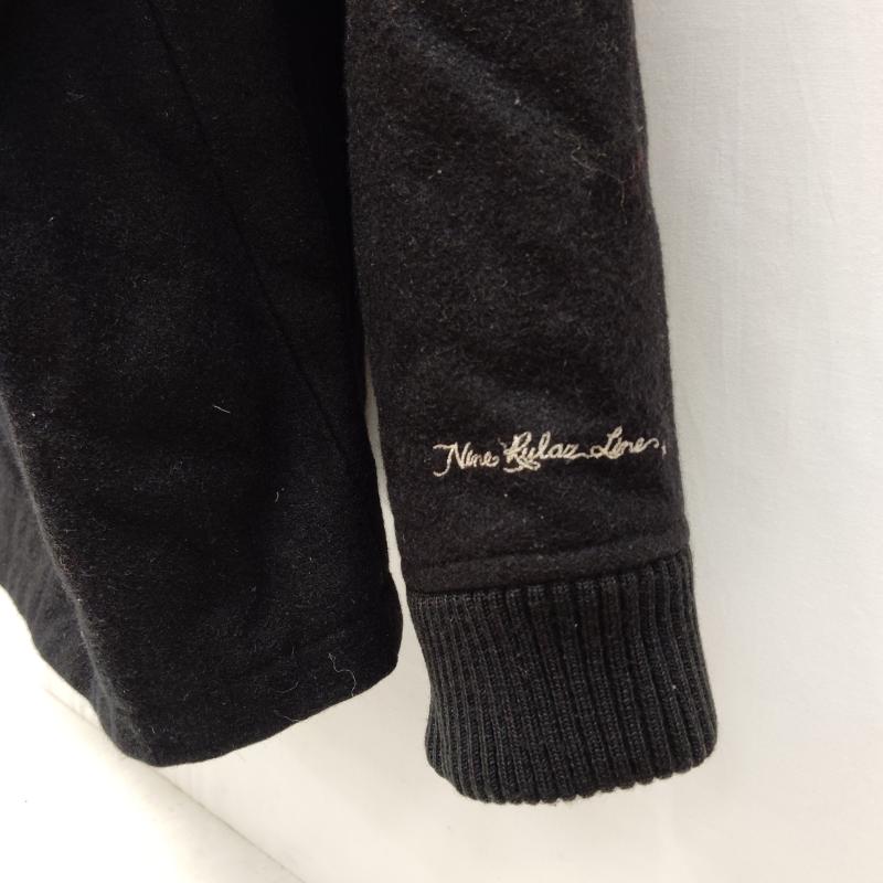 ナインルーラーズ NINE RULAZ パーカー 長袖 ジップアップ パーカー ボリューム フェイク ファー エンブレム風 刺繍 ワッペン XL 黒 / ブラック / black メンズ USED 古着 中古 50169001
