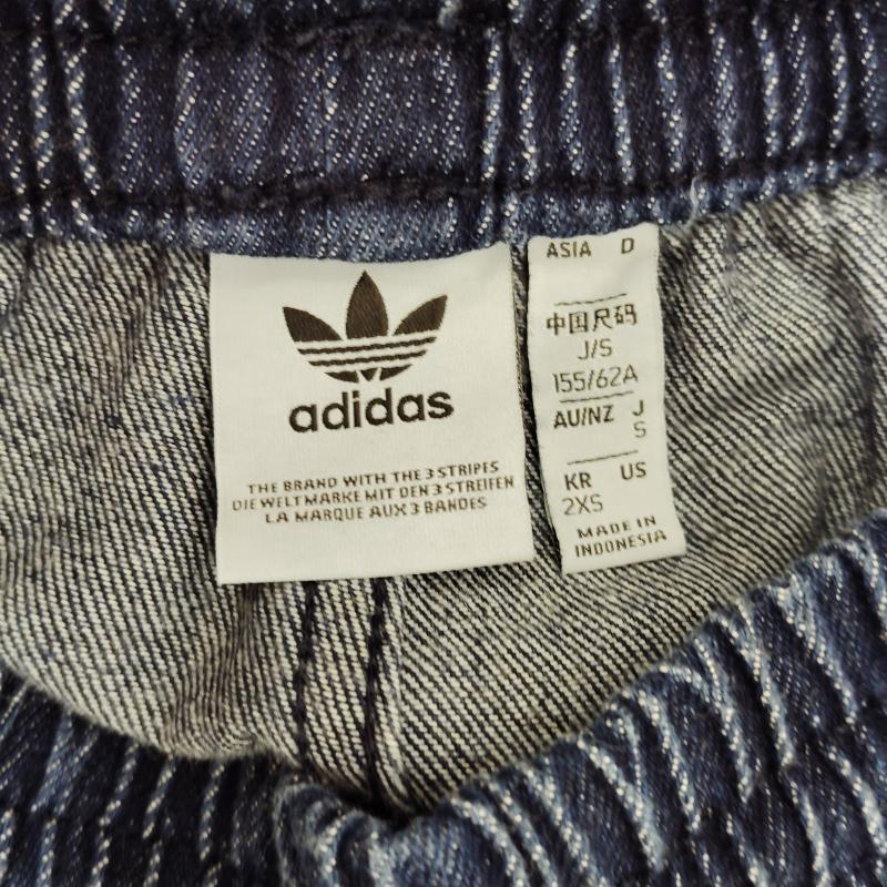 アディダス adidas パンツ デニム、ジーンズ トラック パンツ トレフォイル ロゴ スリー ストライプス S インディゴ / インディゴ / Indigo レディース USED 古着 中古 50169006