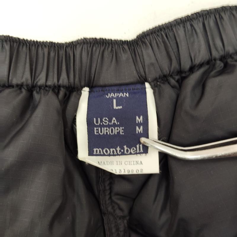 モンベル mont-bell パンツ ショートパンツ ダウン ニーロング パンツ 1101207 M 黒 / ブラック / black メンズ USED 古着 中古 50169007