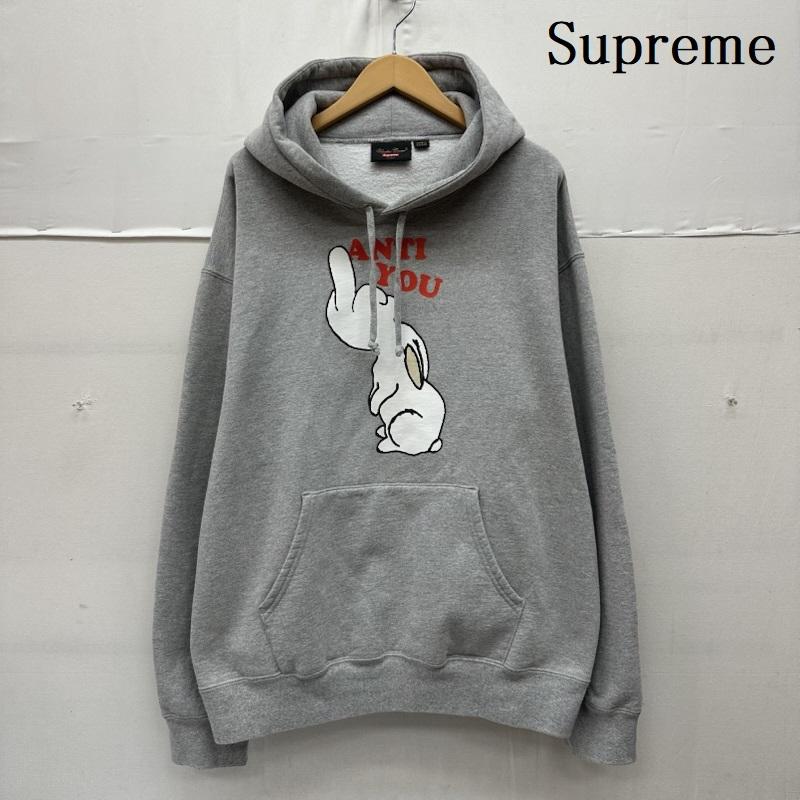 シュプリーム Supreme パーカー 長袖 23SS UNDERCOVER Anti You Hooded Sweatshirt プリント パーカー XL 灰 / グレー / gray メンズ USED 古着 中古 50169020