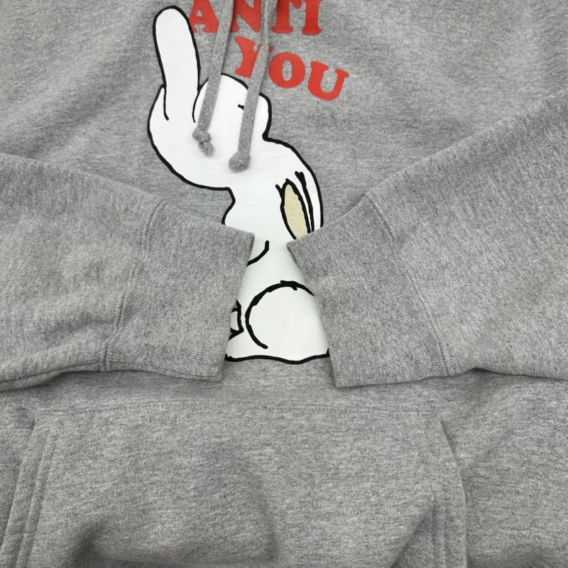 シュプリーム Supreme パーカー 長袖 23SS UNDERCOVER Anti You Hooded Sweatshirt プリント パーカー XL 灰 / グレー / gray メンズ USED 古着 中古 50169020