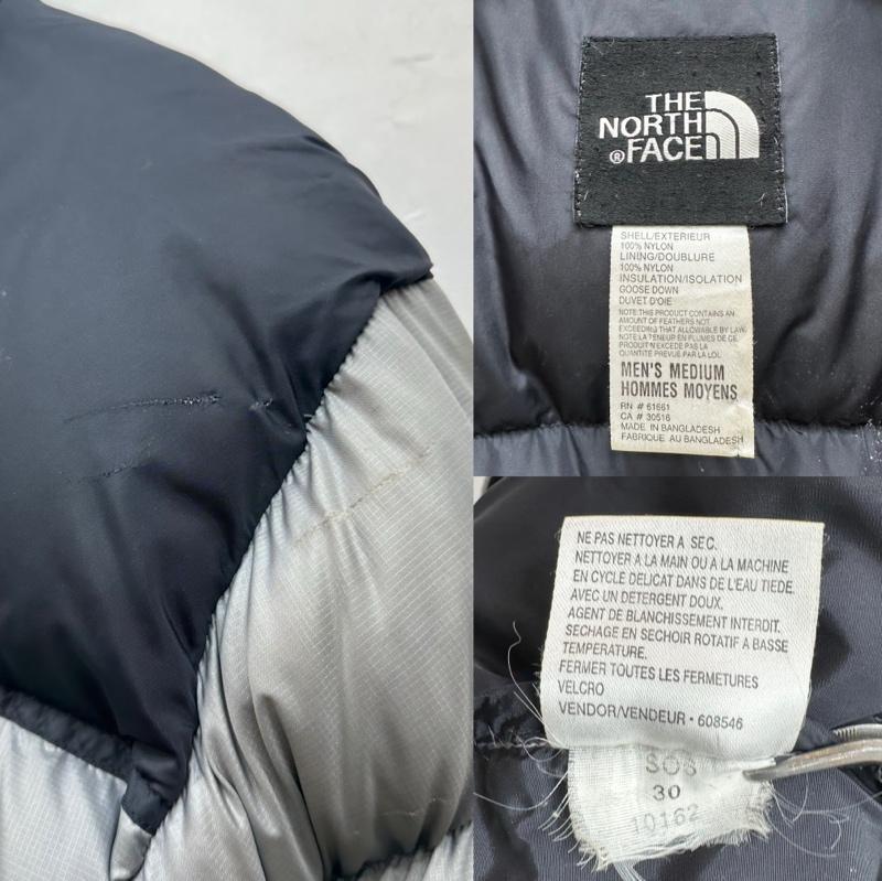 ザノースフェイス THE NORTH FACE ジャケット、上着 ダウンジャケット 90s ヌプシ センター ロゴ ダウン ジャケット M 灰 / グレー / gray メンズ USED 古着 中古 50169025