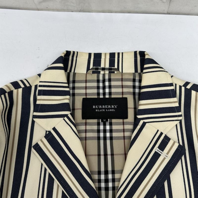 バーバリーブラックレーベル BURBERRY BLACK LABEL ジャケット、上着 ジャケット、ブレザー ストライプ テーラ－ド ジャケット パンツ セットアップ BMP42-616-03 M マルチカラー / マルチカラー / multicolor メンズ USED 古着 中古 50169030