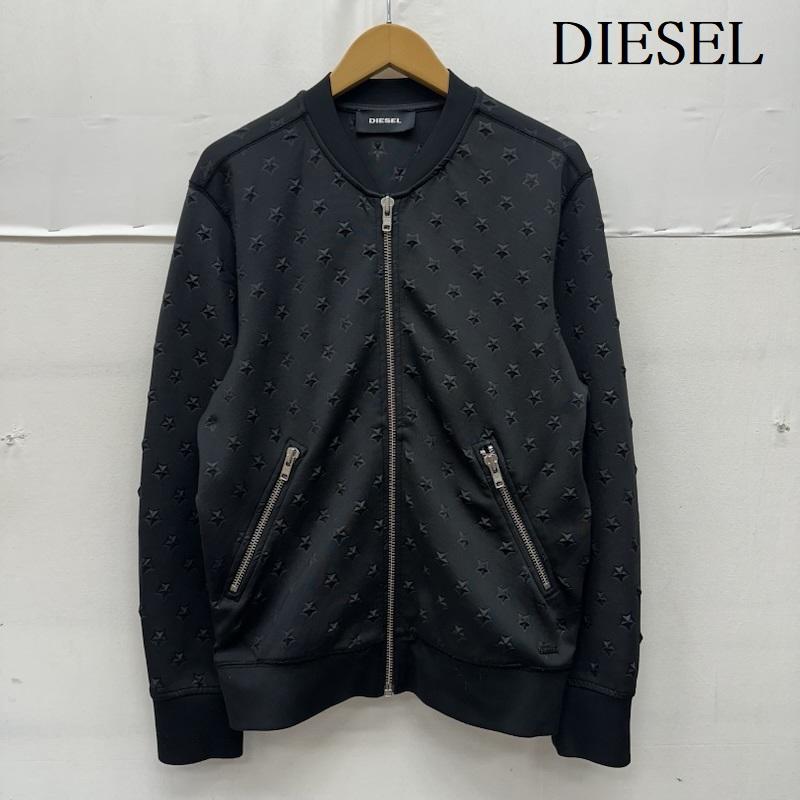 ディーゼル DIESEL ジャケット、上着 ジャンパー、ブルゾン スター エンボス ボンバー ジャケット S.C.TR00083 S 黒 / ブラック / black メンズ USED 古着 中古 50169035