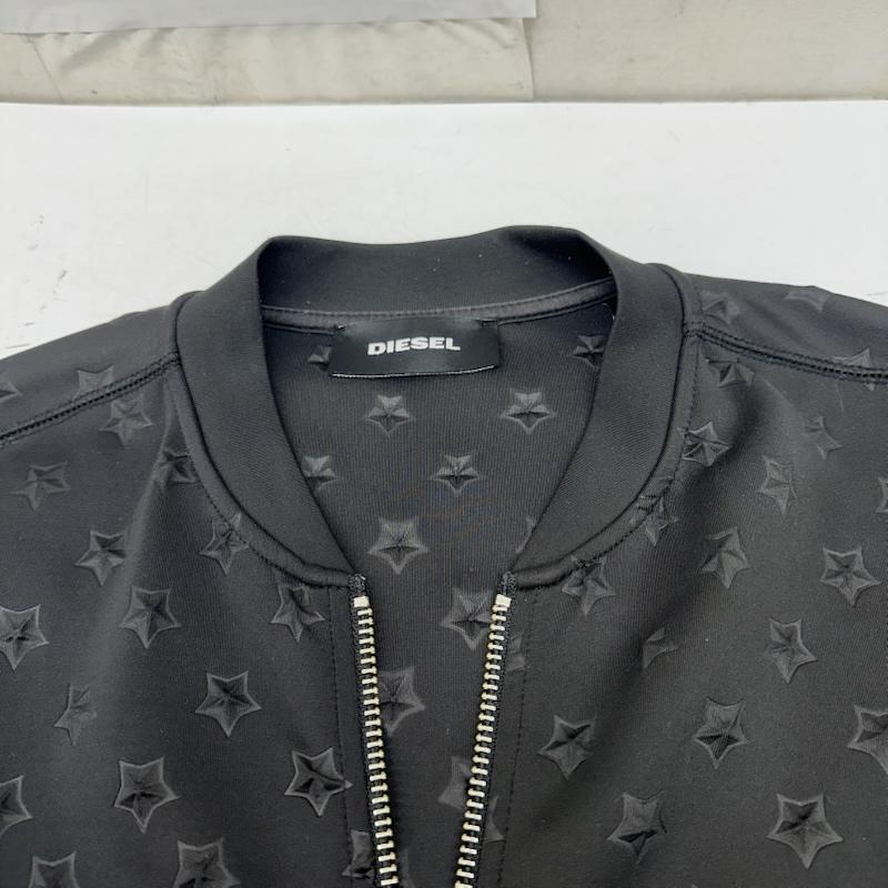 ディーゼル DIESEL ジャケット、上着 ジャンパー、ブルゾン スター エンボス ボンバー ジャケット S.C.TR00083 S 黒 / ブラック / black メンズ USED 古着 中古 50169035