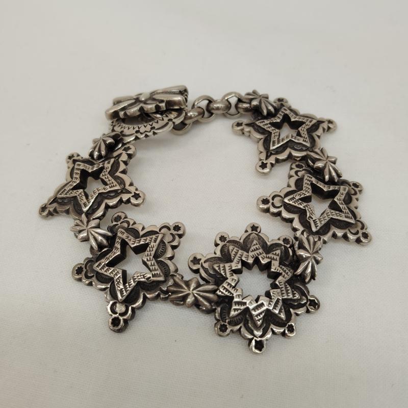 シルバー （９２５） シルバー （９２５） アクセサリー ブレスレット、バングル リンクブレスレット スターズ - 銀 / シルバー / silver color メンズ USED 古着 中古 50169043
