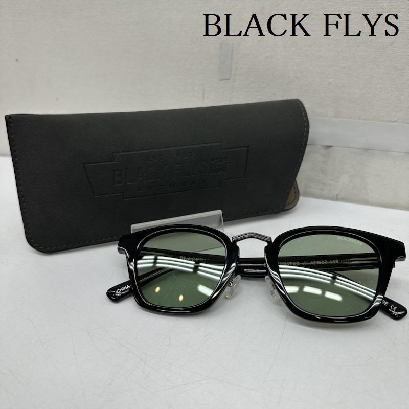 ブラックフライズ BLACK FLYS めがね・サングラス サングラス FLY CHESTER サングラス ケース付属 BF-1325-07 - 黒 / ブラック / black X 緑 / グリーン / green メンズ USED 古着 中古 50169047